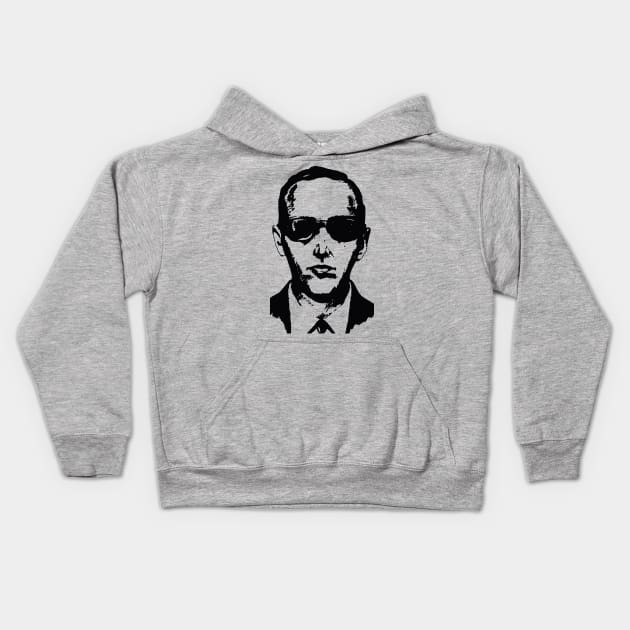 DB Cooper Sketch - Criminal, Plane Hijacking, Unsolved, Outlaw Kids Hoodie by SpaceDogLaika